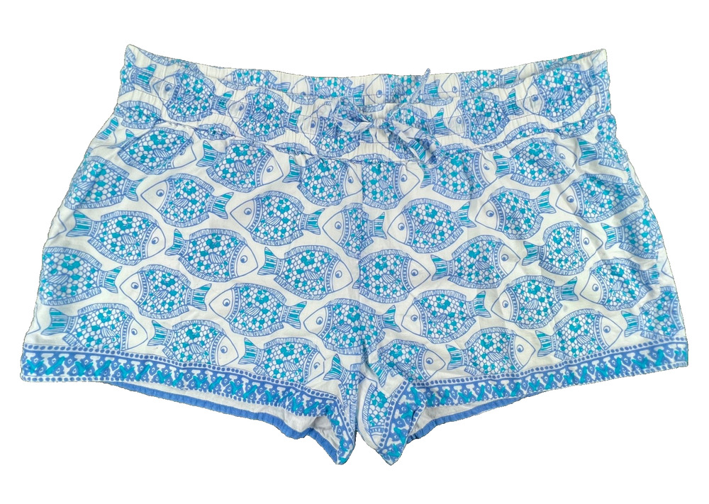 Vineyard Vines - Adie Blue Fish Chasing Tail Shorts (Women's L)